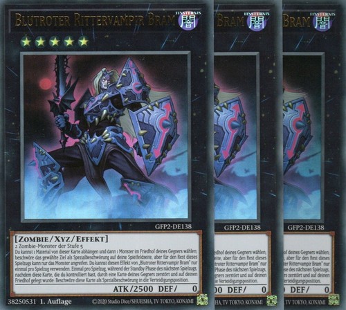 Yugioh blutroter - 3x,