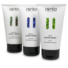 Sauna Honigcreme 150ml Tube original Rento biologisch abbaubares Peeling 3 Sort.