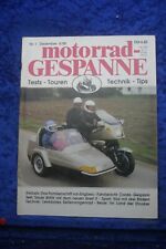 Motorrad Gespanne Nr. 1 4/88 Corda Gespann Sauer BMW Engbers K 100 MZ ETZ 250