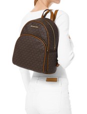 Michael Kors Rucksack Tasche ABBEY MD BACKPACK Signature brown braun