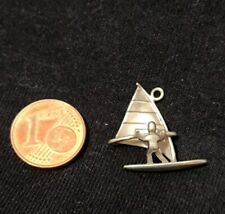 Kleiner Kettenanhänger Surfer Windsurfer 925 Silber Anhänger Surfboard 