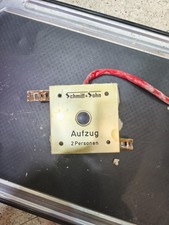 Aufzugsschalter Schmitt u. Sohn Aufzug für 2 Personen Retro Schalter Aluminium
