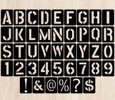 42Stk Malerei Schablone Buchstaben Zahlen Symbole Zeichnen Vorlage Sprühvorlagen