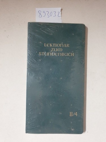 Lektionar zum stundenbuch - zum, ii