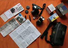 Canon EOS 100 analoge Spiegelreflexkamera Komplettausrüstung mit Blitzgerät