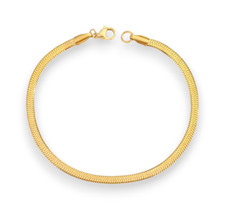 750 Gelbgold Armband 18 Karat Bracelet 18cm + 5cm x 4mm x  1mm 2,80g Gold PL