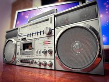 LASONIC LPC-82 SILBER ?RaRe? Vintage Stereo Cassette Ghettoblaster