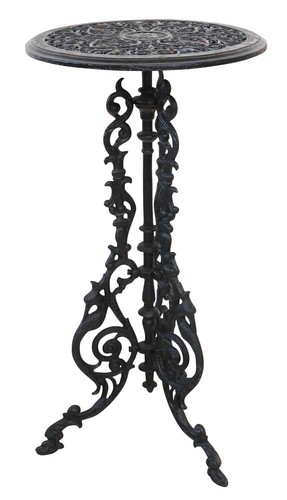 Gartentisch gusseisen 72cm - gusseisen,