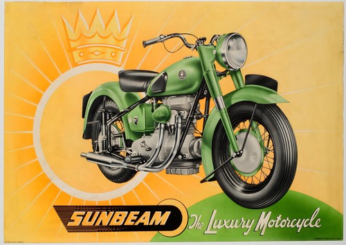 Vintage motorrad wandkunst - vintage,