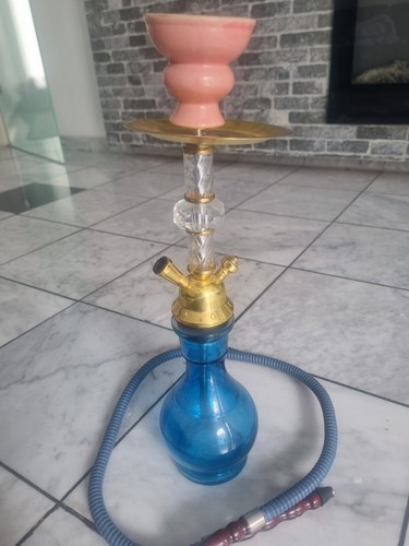 Mini wasserpfeife aus glas mit - aus,