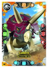 LEGO Jurassic World Serie 2 Trading Card 20 - Alarmierter Triceratops