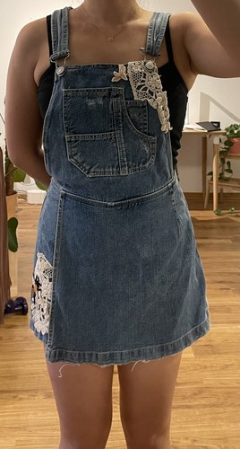 Zara denim latzhose - denim, ,sommer