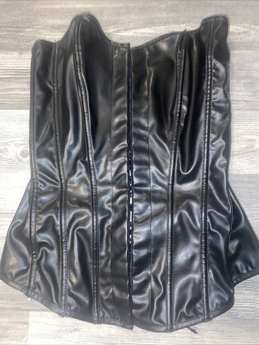 Edle kunstleder corsage - kunstleder,