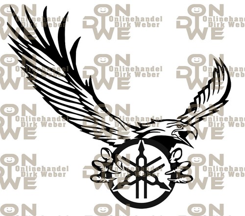 Aufkleber adler logo groß - aufkleber,
