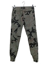 URBAN CLASSICS Damen Cargohose XS W26/34 Grün Camouflage Jogger Hose