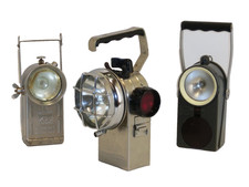 DB Eisenbahn Bahnlampe Signallampe Handlampe DOMINIT 3 stück im Set