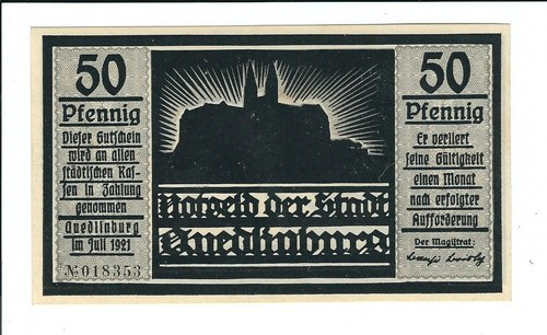 Notgeld quedlinburg - notgeld,