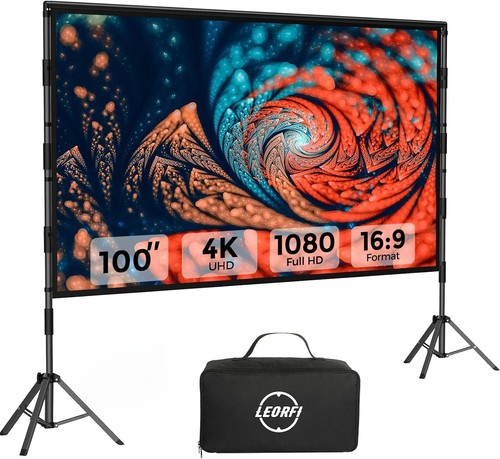 Beamer leinwand 100 zoll mit - zoll,