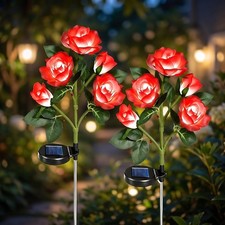 Solarlampen 2 Stück Set Rosen