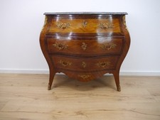 Barock Rokoko Kommode Mahagoni Intarsien vergoldete Bronze Beschläge um 1900