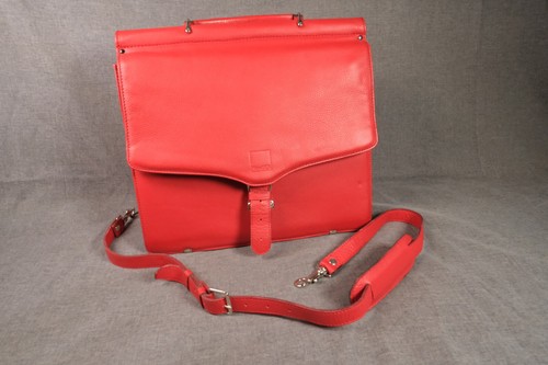 Leder aktentasche - leder,