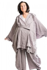 Champagne Horatio Jacke mit Kapuze Außennähten  Gr. onesize Viscose Crash Lavend