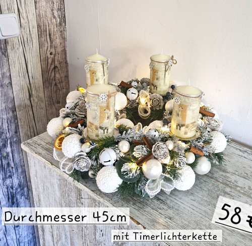 Adventskranz weihnachtskranz - adventskranz,