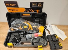 Angseen 6 Zoll mini Kettensäge 700W Säge mit Akku und Koffer