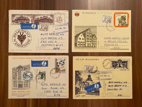 Polen postkarten gelaufen - polen,