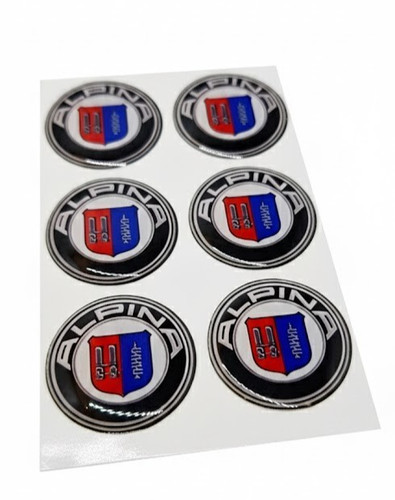 Alpina logo gel aufkleber 25mm - logo,
