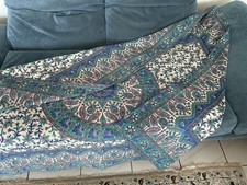 Tagesdecke,Blau-weiß, 1,50x1,75, 100% Baumwolle, gefüttert