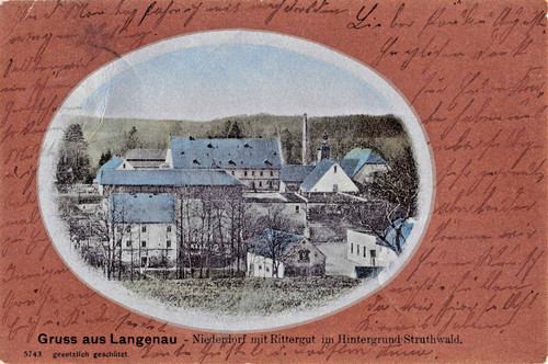 Langenau 1904 ansichtskarte - 1904,
