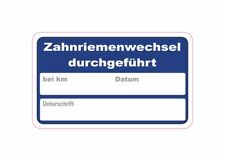 Serviceaufkleber Zahnriemenwechsel durchgeführt Kfz Werkstatt Check 50x30mm