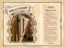 Holzschild 30x40 Bibliothekar