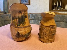 Holz Humpen/Krüge mit Deckel 