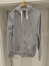 Herren ZIP Jacke KAPUZENPULLOVER Reißverschluss GRAU gr. L Autark Wormland
