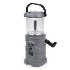 EASYmaxx Camping Laterne Notfall LED Leuchte Lampe Radio Solar USB Kurbel Dynamo