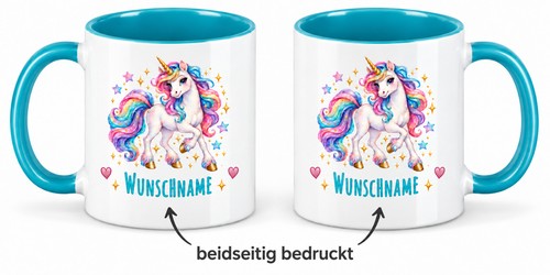 Einhorn tasse mit namen - einhorn,