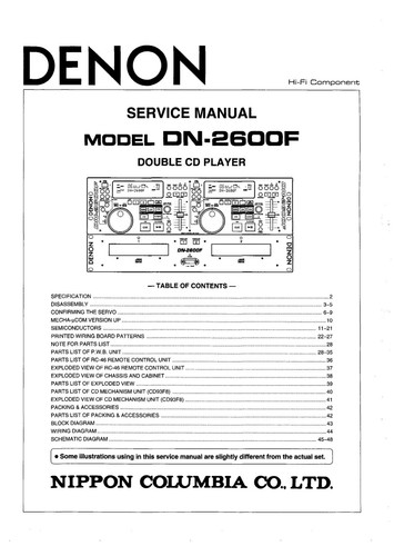Service manual anleitung - service, für