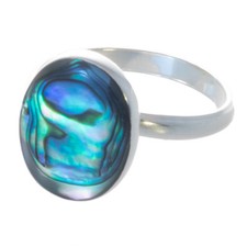 925 Silber Ring mit Abalone