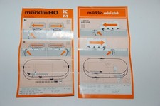 Märklin H0 Original Beschreibung für Schaltgleise 5146  5147  2199  K+M-Gleis