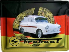 Blechschild 30x40 cm - Trabant