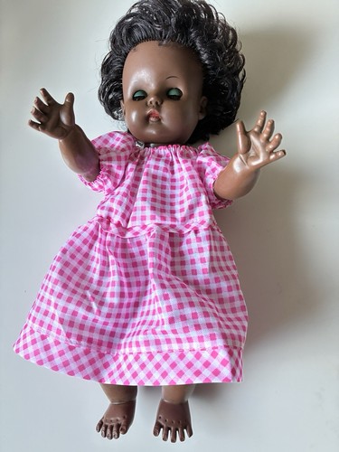 Puppe 60er jahre schwarze - puppe,