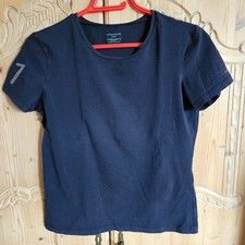 STRENESSE * T-Shirt * Gr. 42 * nachtblau * Baumwolle