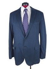 Daniel Hechter Sakko 58 Stretch Leichte Sommerjacke Blazer Casual Original Blau 