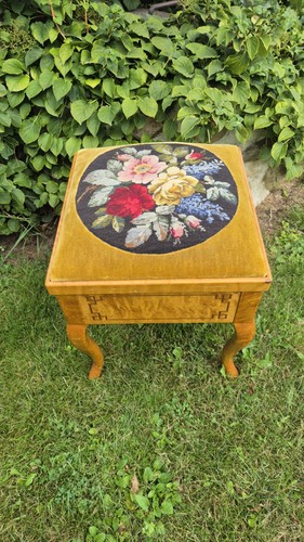 Antik hocker stuhl samt - hocker,