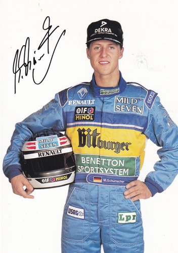 Autogramm michael schumacher - michael,
