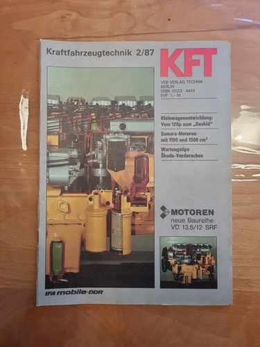 Kft kraftfahrzeugtechnik 87 - kft,