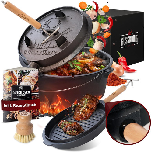 Gusskönig dutch oven set - dutch,