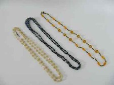 50er Jahre - 3 Ketten Modeschmuck - Rockabilly Nierentisch Ära